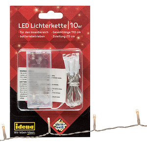 4002372820893 - Lichterkette 8582089 10 LEDs Länge 11m warmweiß 4002372820893 Idena