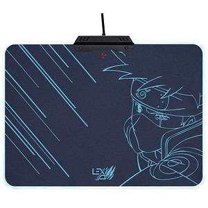 LEXIP Gaming-Mousepad Kakashi blau, weiß