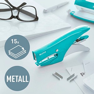 4002432103089 - Heftzange WOW 15BL No10 eisblau 4002432103089 Leitz 4002432103089 - Heftzange WOW 15BL No10 eisblau 4002432103089 Leitz