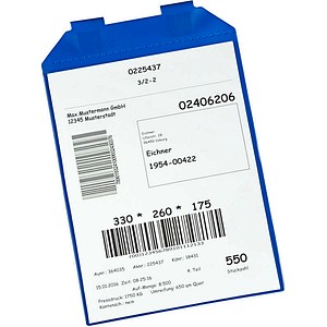 EICHNER Dokumententaschen Magnetische DIN A4 blau glatt, 25 St.