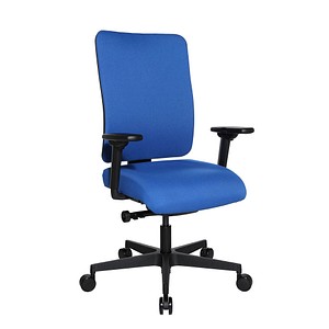 Topstar Bürostuhl Sitness Open X (P) Deluxe mit Schiebesitz, OX60WTW2 T26 Stoff blau, Gestell schwarz