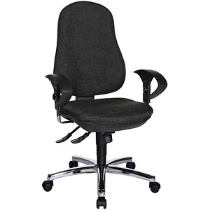 4014296591728 - Bürostuhl Support Syncro Deluxe anthrazit chrom mit Armlehnen bis 110kg 4014296591728 Topstar 4014296591728 - Bürostuhl Support Syncro Deluxe anthrazit chrom mit Armlehnen bis 110kg 4014296591728 Topstar