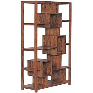 4250739279673 - Design Sheesham Massivholz Bücherregal 115 x 40 x 180 cm (B T H)