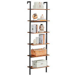 0194343026176 - Songmics - vasagle Standregal Bücherregal 6 Ablagen Leiterregal Aufbewahrung für Bücher Dekoration Schlafzimmer Wohnzimmer Büro 60 x 30 x 0194343026176 - Songmics - vasagle Standregal Bücherregal 6 Ablagen Leiterregal Aufbewahrung für Bücher Dekoration Schlafzimmer Wohnzimmer Büro 60 x 30 x