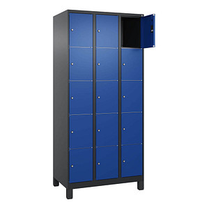 4068427433555 - Schließfachschrank Classic Plus enzianblau schwarzgrau 080010-305 S10039 15 Schließfächer 900 x 500 x 1950 cm 4068427433555 4068427433555 - Schließfachschrank Classic Plus enzianblau schwarzgrau 080010-305 S10039 15 Schließfächer 900 x 500 x 1950 cm 4068427433555