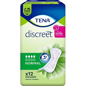 7322541085739 - TENA Discreet Normal Slipeinlagen Hygieneeinlagen für leichte bis mittlere Blasenschwäche ausgelegt 1 Packung = 12 Stück