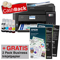 AKTION: EPSON EcoTank ET-4850 4 in 1 Tintenstrahl-Multifunktionsdrucker schwarz + GRATIS 2 Pack a 500 Blatt EPSON DIN A4 Business Inkjetpapier mit CashBack