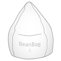 SITTING POINT BeanBag BRAVA® L Sitzsack schwarz | office discount