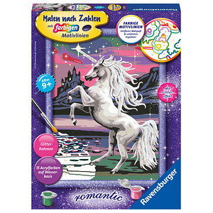 Ravensburger Malen-nach-Zahlen Magisches Einhorn mehrfarbig