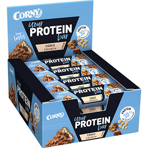 CORNY Crunchy Protein Bar Cookie 30% Proteinriegel 12 Riegel