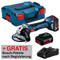 AKTION BOSCH Professional GWS 18V 7 Akku Winkelschleifer Set 18 0