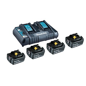 0088381537131 - Power Source Kit BL1850B Starter-Set 4 x Werkzeugakku 18 V   5Ah mit Ladestandsanzeige mit Ladegerät (199483-0)