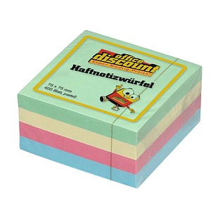 4250073820173 - pastell Haftnotizen Standard farbsortiert 1 Würfel