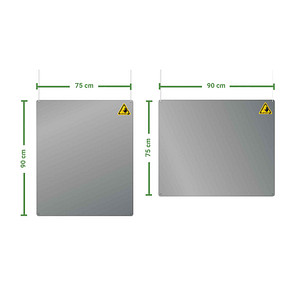 8713739321019 - Schutzschild zur Aufhängung 900x750mm Acryl farblos 8713739321019 Jalema