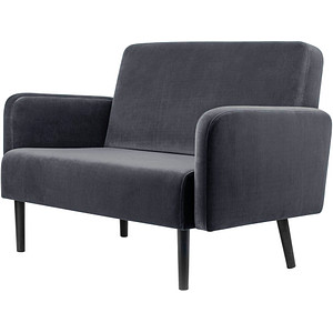 3660141954487 - 2-Sitzer Sofa LISBOA anthrazit schwarz Stoff 3660141954487 PAPERFLOW 3660141954487 - 2-Sitzer Sofa LISBOA anthrazit schwarz Stoff 3660141954487 PAPERFLOW