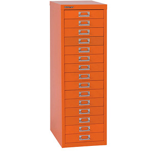 5020073770155 - Schubladenschrank MultiDrawer? 39er Serie L3915103 Stahl 15 Schubladen (Vollauszug) A4 279 x 86 x 38 cm orange 50200737701 5020073770155 - Schubladenschrank MultiDrawer? 39er Serie L3915103 Stahl 15 Schubladen (Vollauszug) A4 279 x 86 x 38 cm orange 50200737701