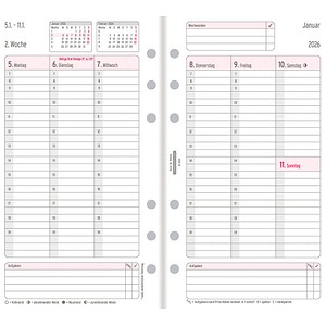 4004182088548 - Wochenplan Midi 1 Woche 2 Seiten Kalendarium 2016 weiß