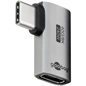 4040849744419 - GOOBAY 74441 - USB 40 Adapter C Stecker auf Buchse 90° horizontal 4040849744419 - GOOBAY 74441 - USB 40 Adapter C Stecker auf Buchse 90° horizontal