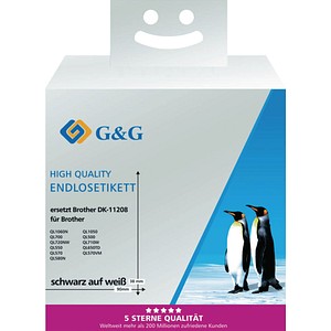 6941881284612 - Premium Etiketten komp zu Brother DK-11208 schwarz auf weiß 6941881284612 G und G 6941881284612 - Premium Etiketten komp zu Brother DK-11208 schwarz auf weiß 6941881284612 G und G