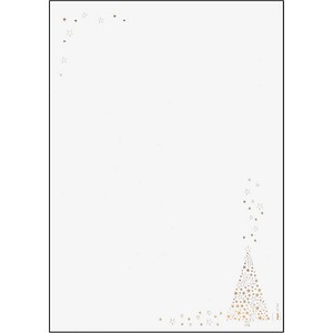 4004360835537 - Motiv-Weihnachtsbriefpapier Golden Tree DP084 A4 90g 4004360835537 100 Stück 4004360835537 - Motiv-Weihnachtsbriefpapier Golden Tree DP084 A4 90g 4004360835537 100 Stück