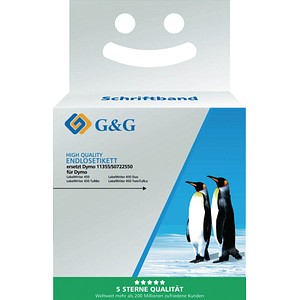 6941881284643 - Premium Etiketten 19x51mm komp zu 11355S0722550 schwarz auf weiß 6941881284643 G und G