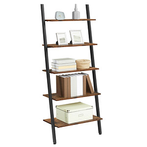 6955880344215 - Songmics - vasagle Leiterregal im Industrie-Design Bücherregal mit 5 Ebenen Wandregal Wohnzimmer Küche Büro Eisen stabil schräg lehnt an der 6955880344215 - Songmics - vasagle Leiterregal im Industrie-Design Bücherregal mit 5 Ebenen Wandregal Wohnzimmer Küche Büro Eisen stabil schräg lehnt an der