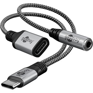4040849745249 - GOOBAY 74524 - Adapter Kabel USB C auf Klinke + USB-C 015 m 4040849745249 - GOOBAY 74524 - Adapter Kabel USB C auf Klinke + USB-C 015 m