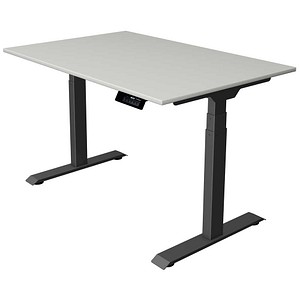 4044917456228 - Move 1 stable elektrisch höhenverstellbarer Schreibtisch lichtgrau rechteckig T-Fuß-Gestell grau 1200 x 800 cm