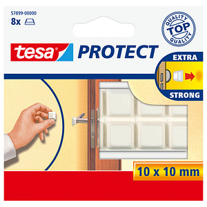 4042448885074 - Protect schutzpuffer quadratisch WEIß 10MM10MM 8 stück - Tesa