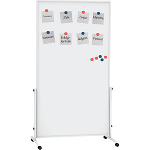 MAUL mobiles Whiteboard easy2move 100,0 x 180,0 cm weiß kunststoffbeschichteter Stahl