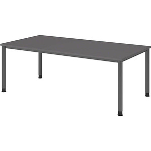 4032062323144 - HS2E Orbis höhenverstellbarer Schreibtisch grafit rechteckig 4-Fuß-Gestell grau 2000 x 1000 cm 4032062323144 - HS2E Orbis höhenverstellbarer Schreibtisch grafit rechteckig 4-Fuß-Gestell grau 2000 x 1000 cm