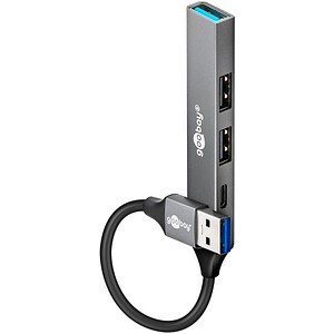 4040849744587 - GOOBAY 74458 - USB 30 4 Port USB-A Hub 3x USB-A 1x USB-C 4040849744587 - GOOBAY 74458 - USB 30 4 Port USB-A Hub 3x USB-A 1x USB-C