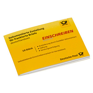 4050357007203 - Deutsche Post Einschreiben-Label Einwurf 235 ¤ Deutschland 10 Stück