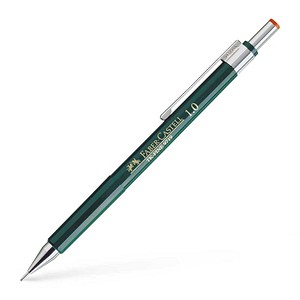 4005401369004 - Druckbleistift TK-FINE 9719 136900 Härte HB 10mm dunkelgrün mit Radiergummi 4005401369004 Faber-Castell