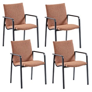 4043153116378 - Best Freizeitmoebel Sessel 45121050 Aluminium Anthrazit Terracotta 570 x 630 x 860 mm