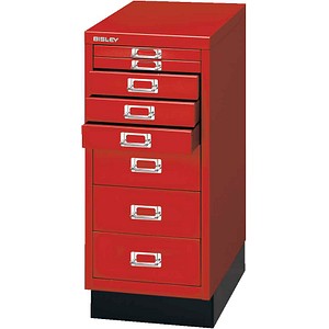 BISLEY MultiDrawer™ L298S Schubladenschrank kardinalrot 8 Schubladen 27,8 x 38,0 x 67,0 cm, 1 St.