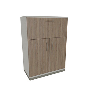 4260649686874 - Aktenschrank Sidney 4260649685914 weiß eiche natur 1 Fachboden 800 x 442 x 1133 cm