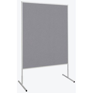 4002390047043 - Moderationstafel Standard 636 33 82 120x150cm Filz + Filz (beidseitig) pinnbar grau + grau 4002390047043 Maul