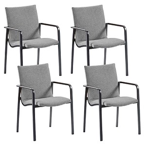 4043153116385 - Best Freizeitmoebel Sessel 45121150 Aluminium Anthrazit Hellbraun 570 x 630 x 860 mm