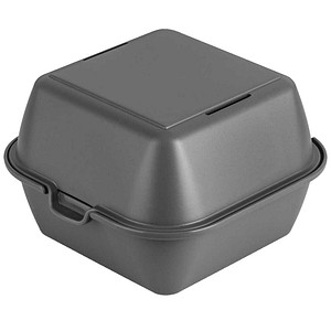 meet powered by PAPERFLOW Burger-Boxen grau 31,1 cm, 12 St.