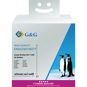 6941881284377 - Etikettenrollen für Etikettendrucker ersetzt brother DK-11209 weiß 290 x 620 mm 1 x 8000 Etiketten 6941881284377 - Etikettenrollen für Etikettendrucker ersetzt brother DK-11209 weiß 290 x 620 mm 1 x 8000 Etiketten
