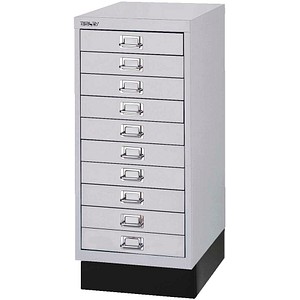 BISLEY MultiDrawer™ L2910S Schubladenschrank silber 10 Schubladen 27,8 x 38,0 x 67,0 cm, 1 St.