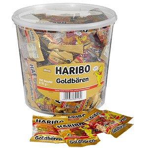 HARIBO Goldbären Minibeutel Fruchtgummi 100 St.