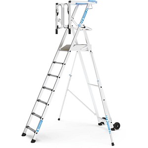 4003866414444 - Podestleiter ZAP Safemaster Max S silber 7 Stufen 4003866414444 - Podestleiter ZAP Safemaster Max S silber 7 Stufen