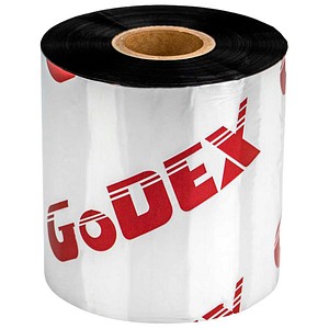 GoDEX GWX 265 schwarz Thermotransferbänder für Etikettendrucker, 12 Rollen
