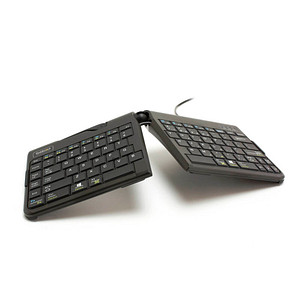 8717399995146 - BakkerElkhuizen Goldtouch Travel Go2 Wired Tastatur Büro USB QWERTZ Deutsch Schwarz