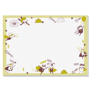 4004360766923 - SIGEL Schreibtischunterlage Little Heroes hellgrün Papier 420 x 297 cm 300 Blatt 4004360766923 - SIGEL Schreibtischunterlage Little Heroes hellgrün Papier 420 x 297 cm 300 Blatt