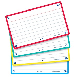 3020120159201 - Karteikarten 400137329 FLASH 20 gelb rot türkis mint A7 liniert 250g  3020120159201 80 Stück