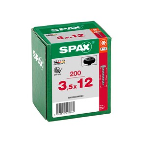 SPAX® Universalschrauben T15 Halbrundkopf BLAX 0201040350123 3,5 mm x 12 mm, 200 St.
