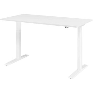 4032062190913 - HAMMERBACHER XMKA16 elektrisch höhenverstellbarer Schreibtisch weiß rechteckig C-Fuß-Gestell weiß 1600 x 800 cm 4032062190913 - HAMMERBACHER XMKA16 elektrisch höhenverstellbarer Schreibtisch weiß rechteckig C-Fuß-Gestell weiß 1600 x 800 cm